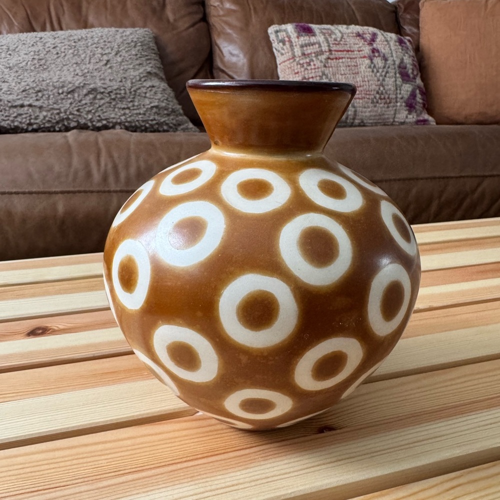 Handmade pottery vase